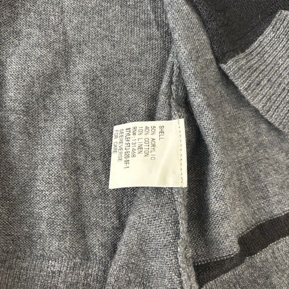 Fate Womens XS Black Upson Stitchfix Draped Open Front Cardigan Light Sweater - Picture 7 of 8